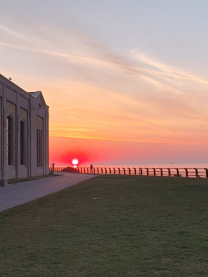 Sunrise 2021, near the gorgeous RC Harris Treatment buildings.